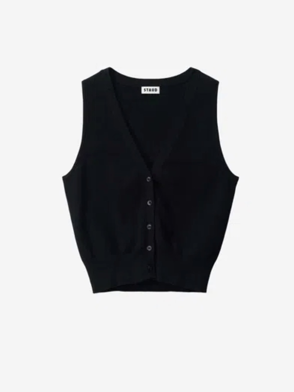 Ficus Sweater Vest In Black